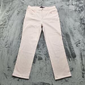 Gloria Vanderbilt Jeans Womens 12 SHORT Light Pink Amanda High Rise Tapered Slim